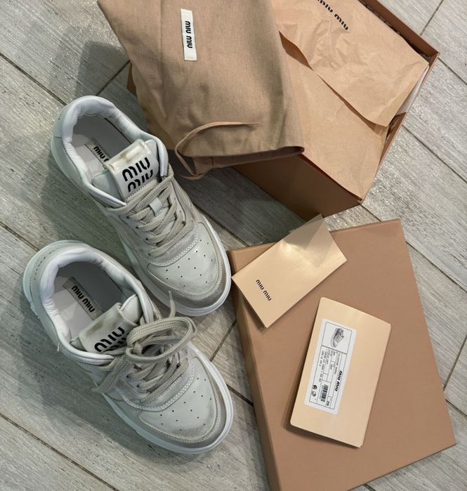 Кроссовки miu miu кеды