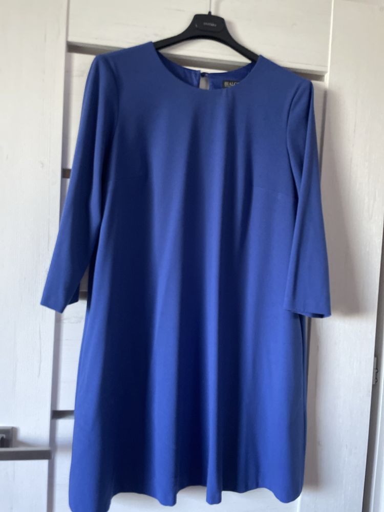 Sukienka kobaltowa Bialcon