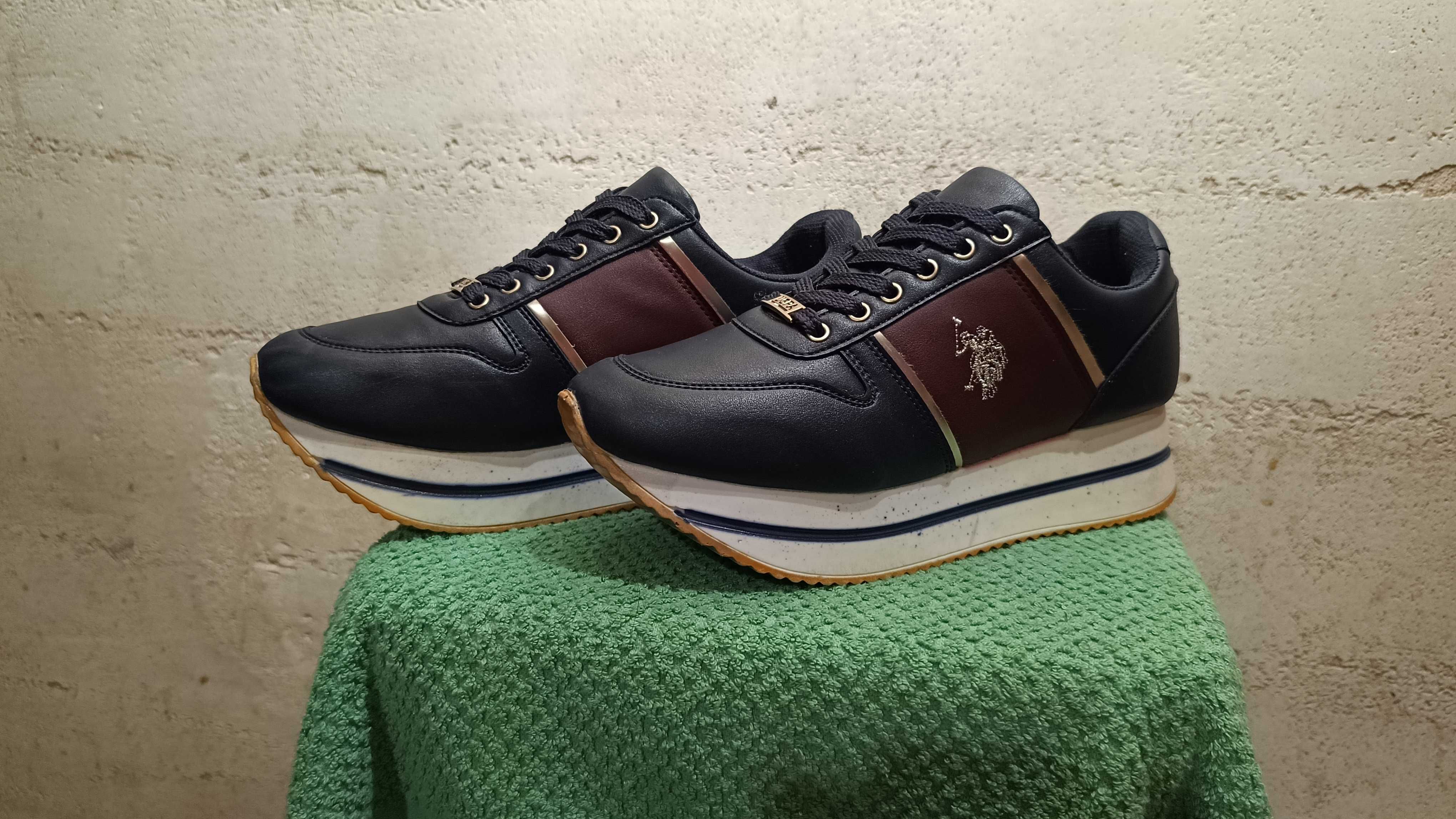 Sneakersy na platformie U.S. POLO ASSN. r.40 stan bardzo dobry