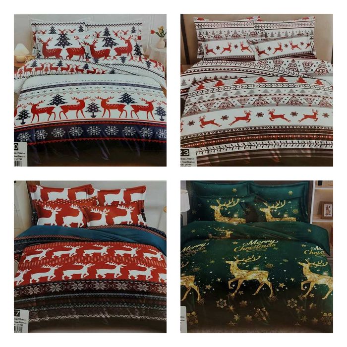 Pościel świąteczna 200x220 Prezent na Mikołajki Boże Narodzenie