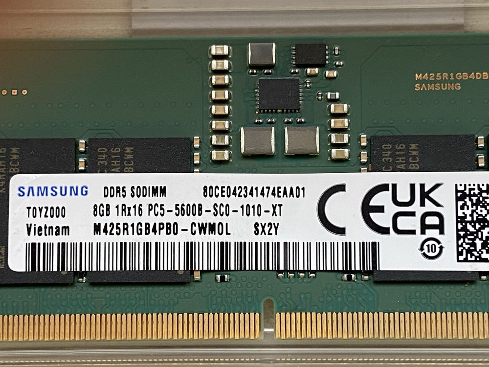 Оперативна памʼять Samsung 2x8 gb so-dimm DDR5 5600 MHz