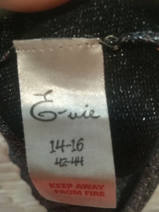 Srebrną tunika na krótki rękaw rozmiar 14-16