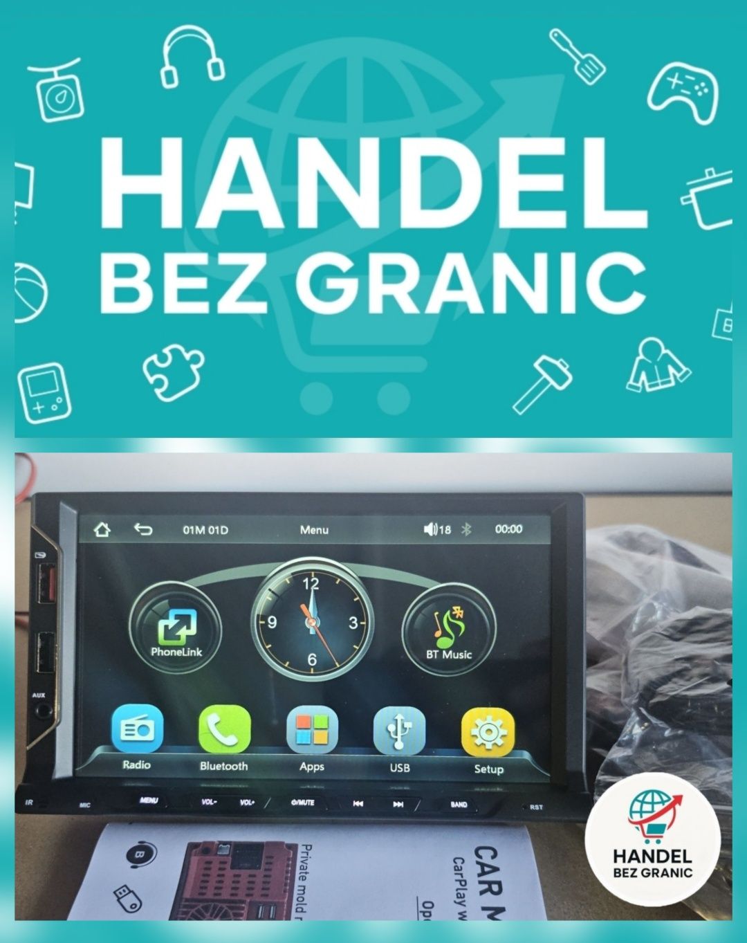 Radio samochodowe z odtwarzaczem MP5 Android 2din