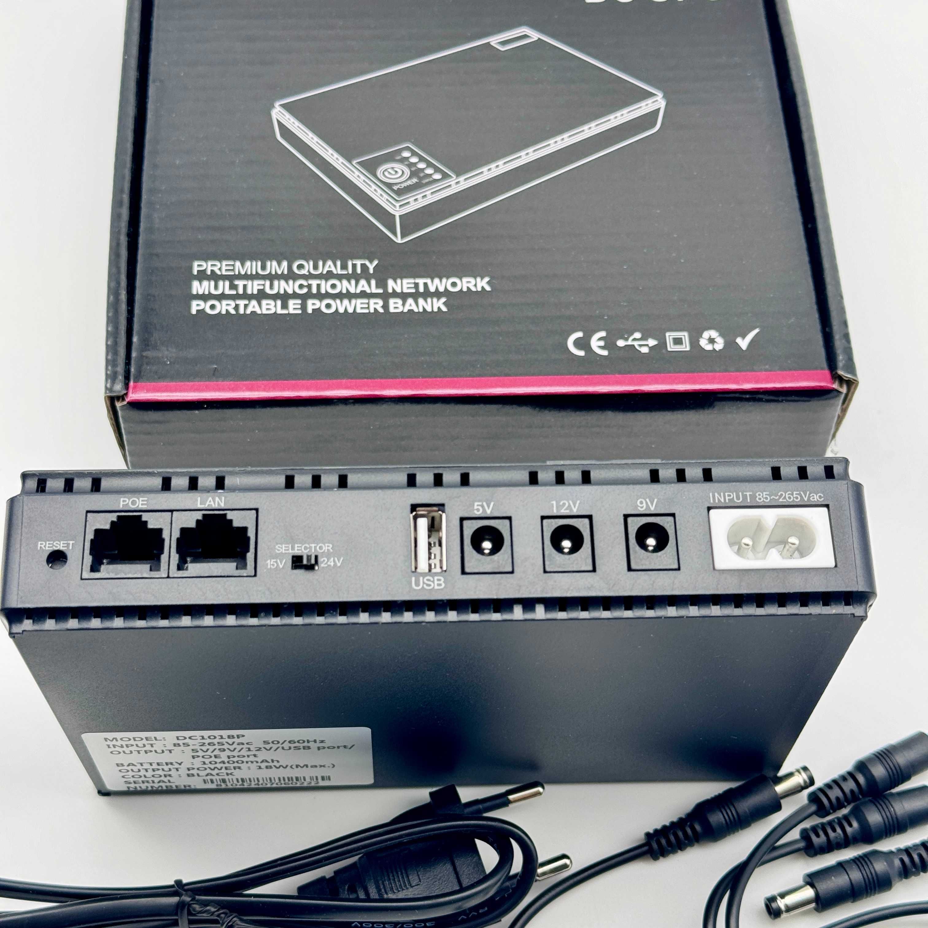 ДБЖ (безперебійник) для роутера DC UPS DC1018P (LiFePO4)