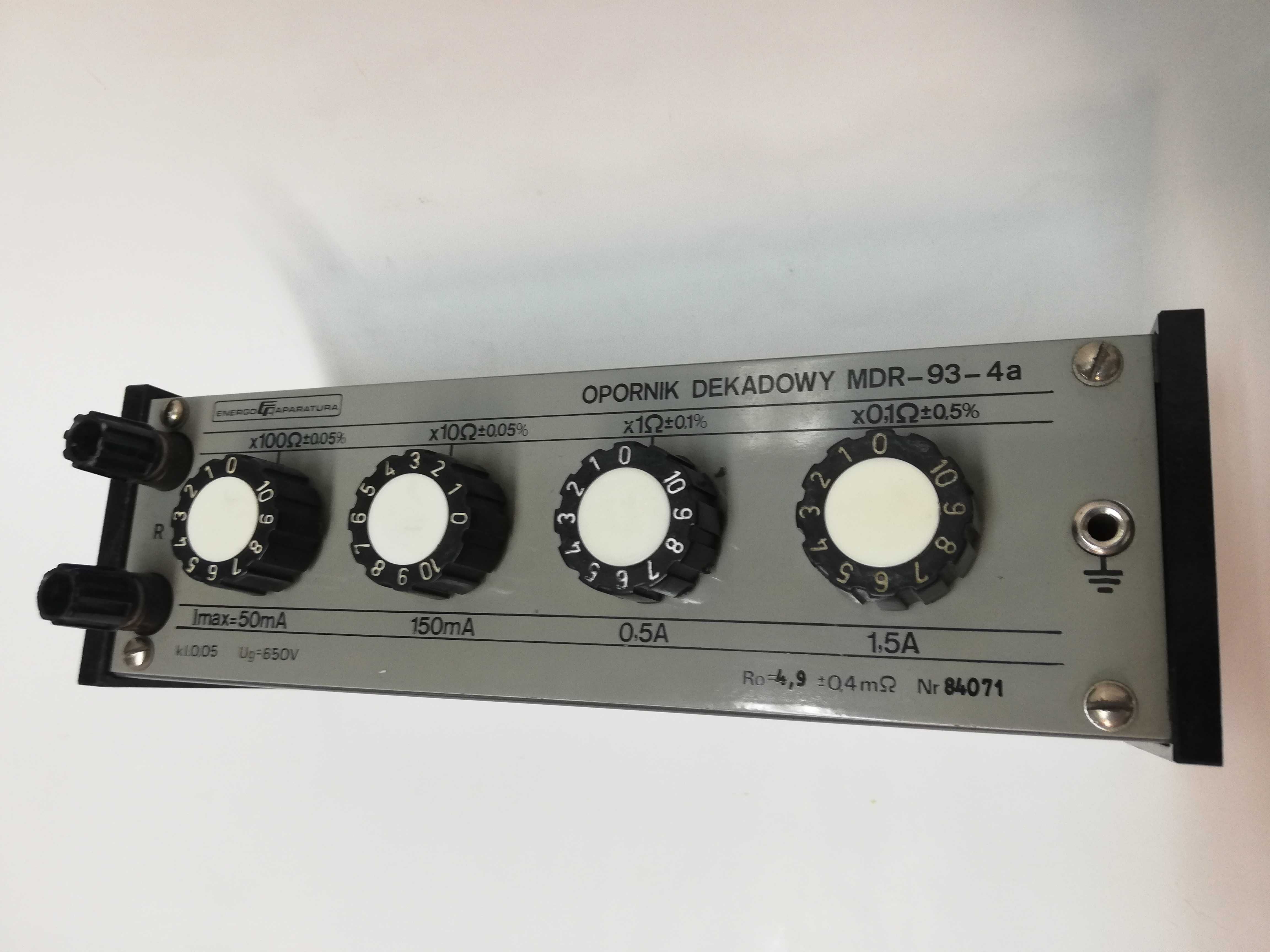 Opornik Dekadowy, dekada oporowa MDR-93 4a Energo Aparatura