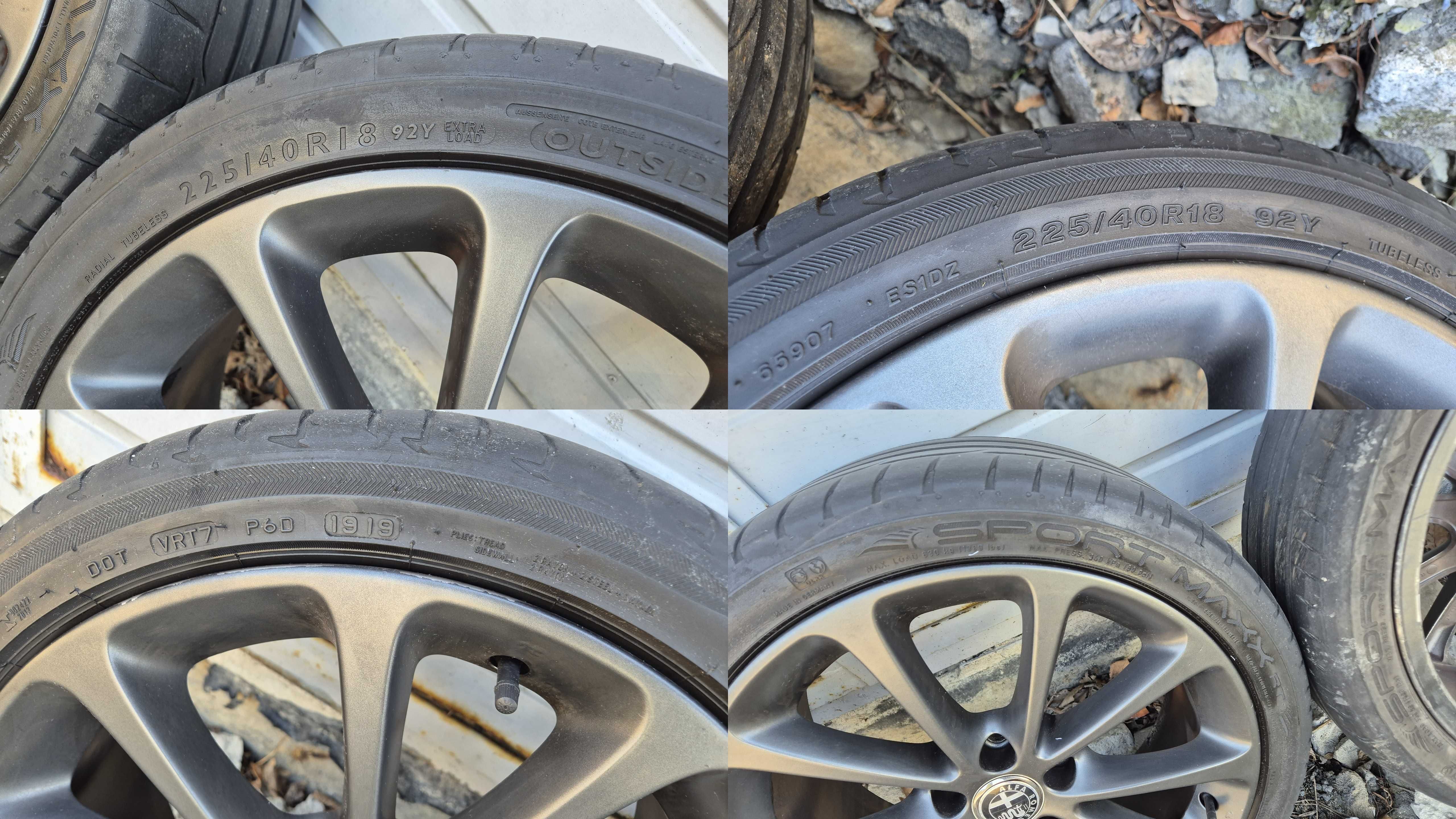 Koła LATO 18" 5x110 65,1 225/40/R18 Alfa Romeo Giulietta 159 Fiat ORYG