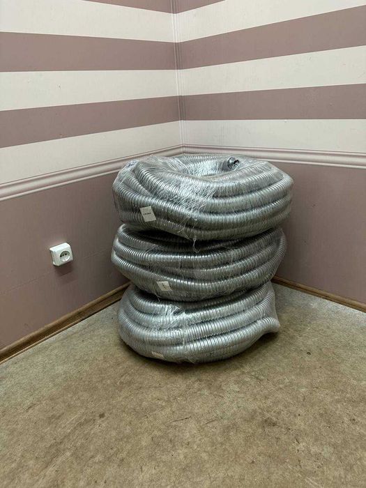 Металорукав Sokol ПВХ ізольований чорний з протяжкою Ø 18мм Бухта 25 м