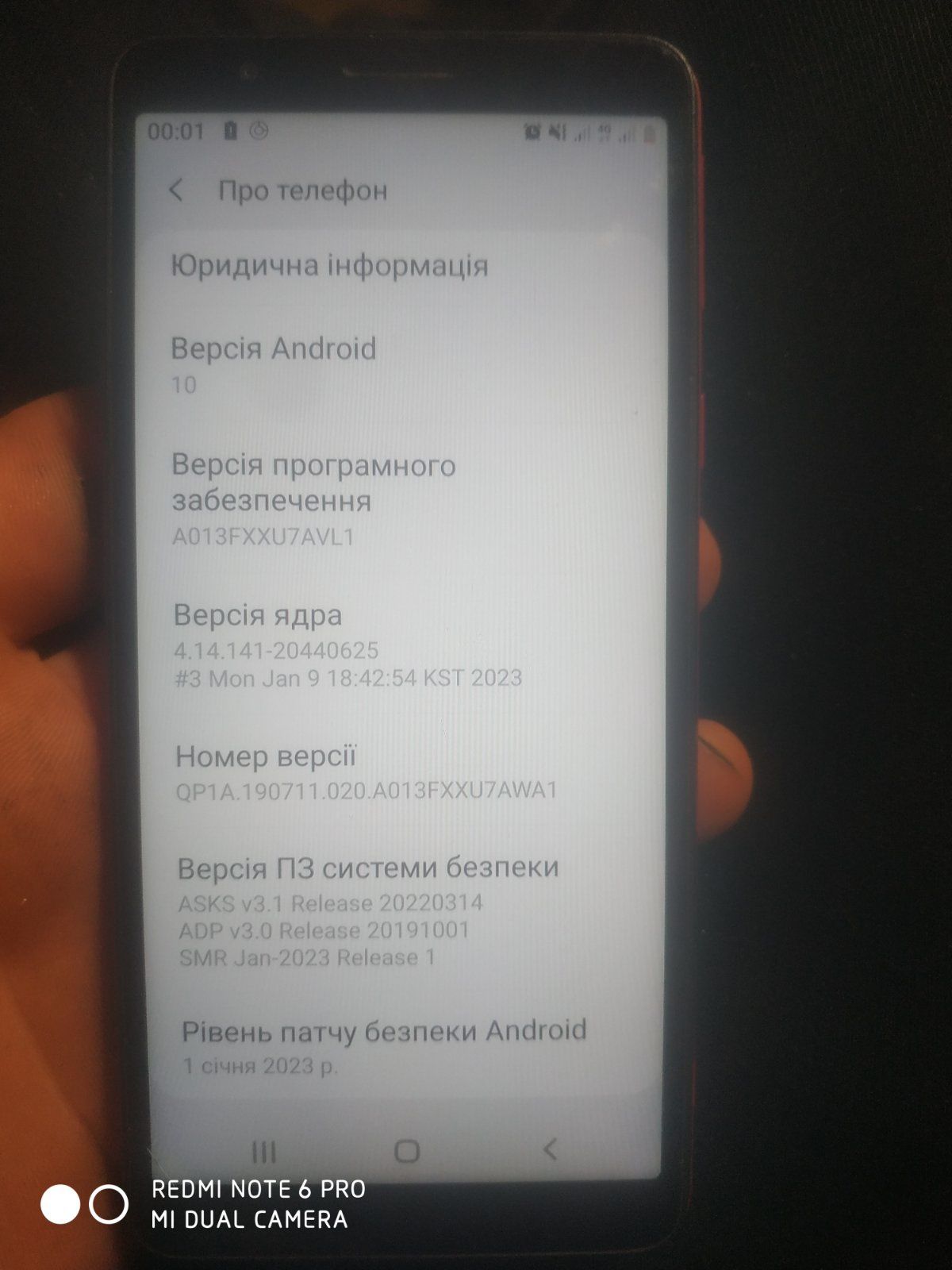 Samsung galaxy A01 Core