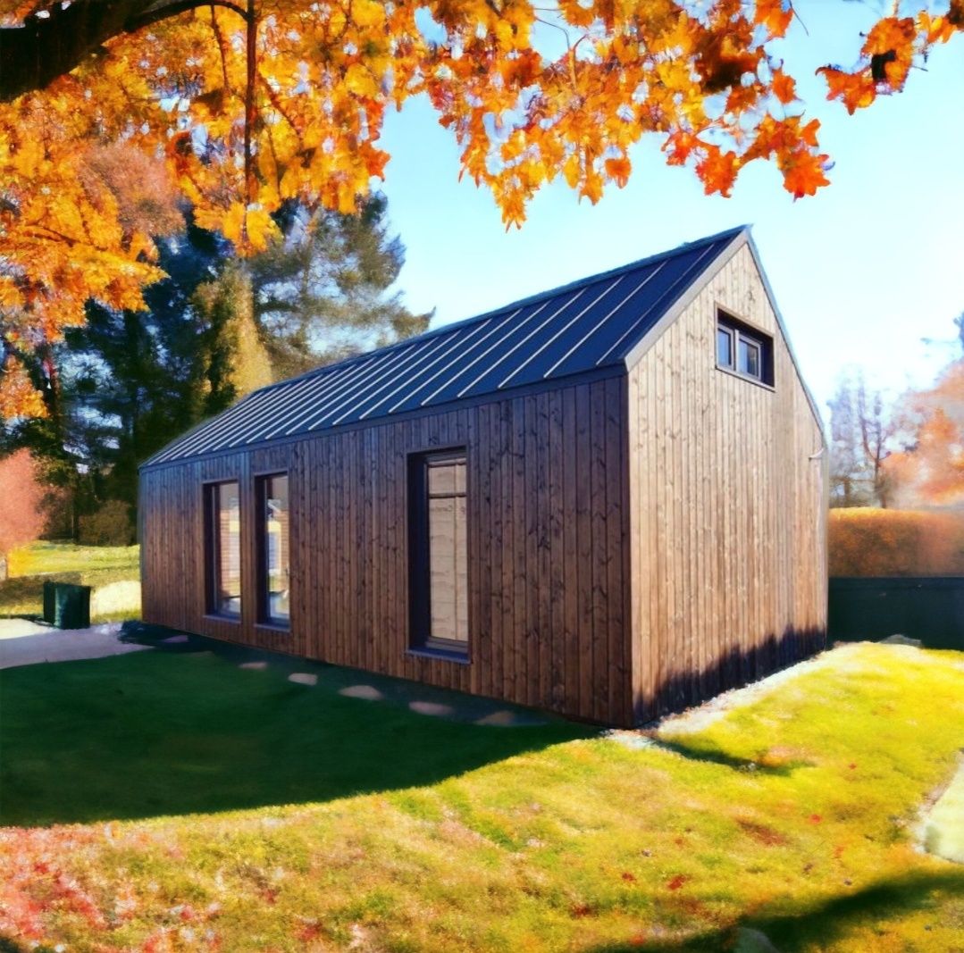 Domek mobilny całoroczny 10m x 4,5m / Nowoczesna stodoła / Tiny House