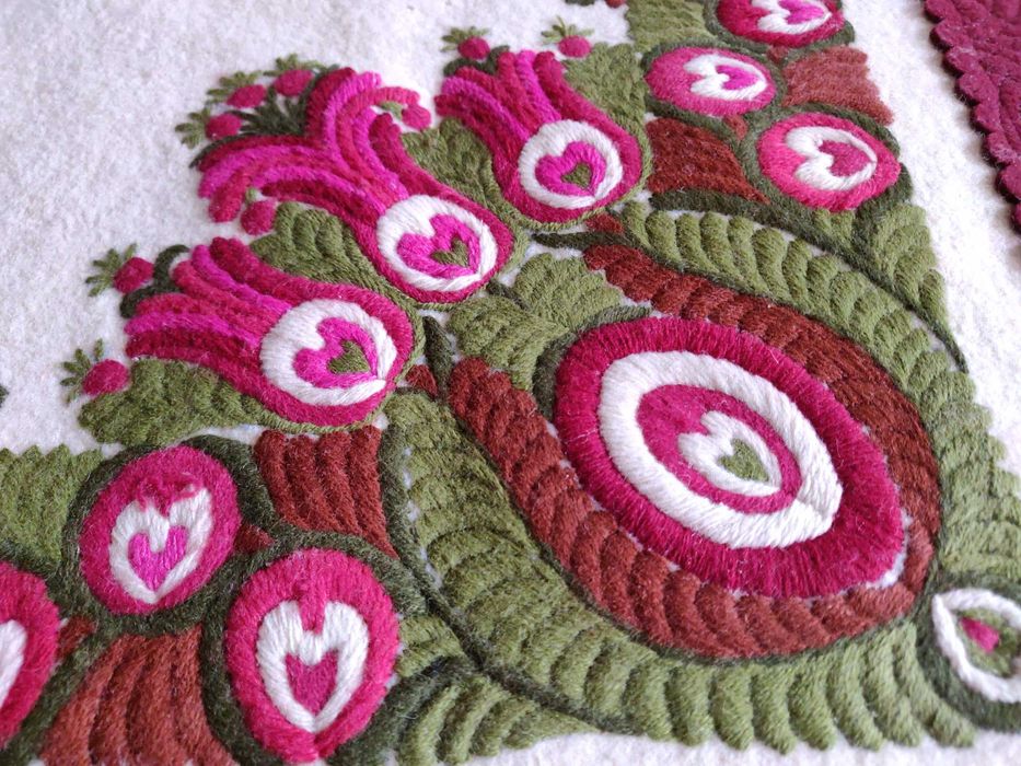 Uroczy kilim, makatka, obrus ludowy, serweta