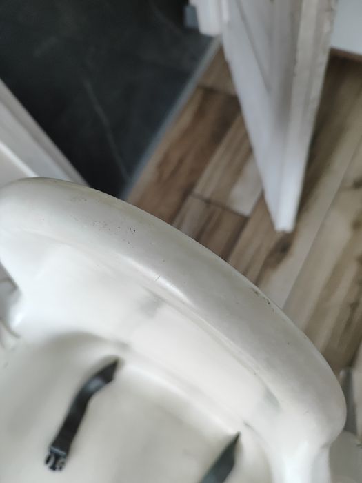 Krzesełko do karmienia dla noworodka  białe Ikea zdejmowana nakładka