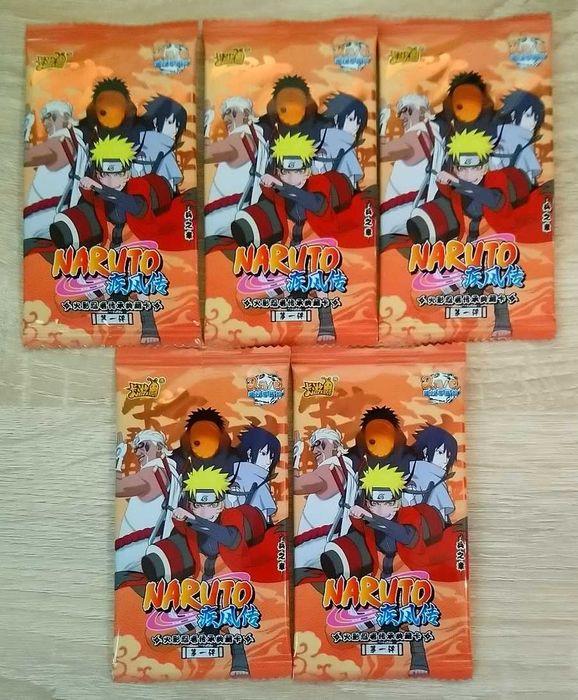 5 Boosterów z Kartami Naruto Tier 2 Wave 1