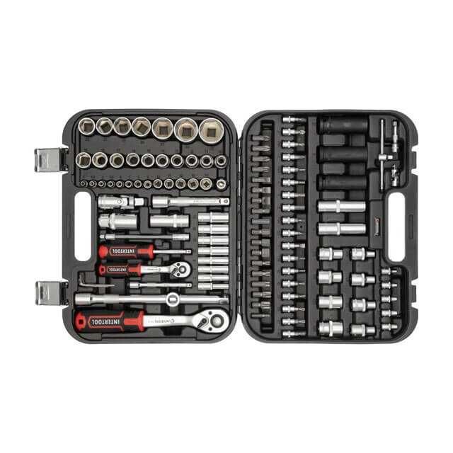 Набір інструментів 111 од. STORM, 1/2", 1/4", Сr-V INTERTOOL ET-8111