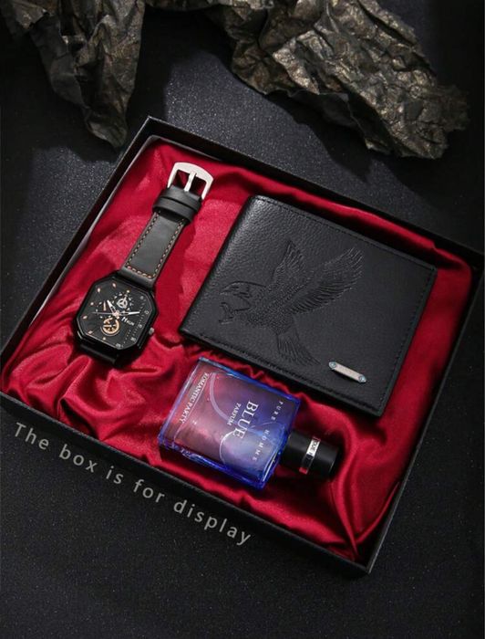 Conjunto de presente 3 peças - Carteira Elegante, fragrancia refresnte