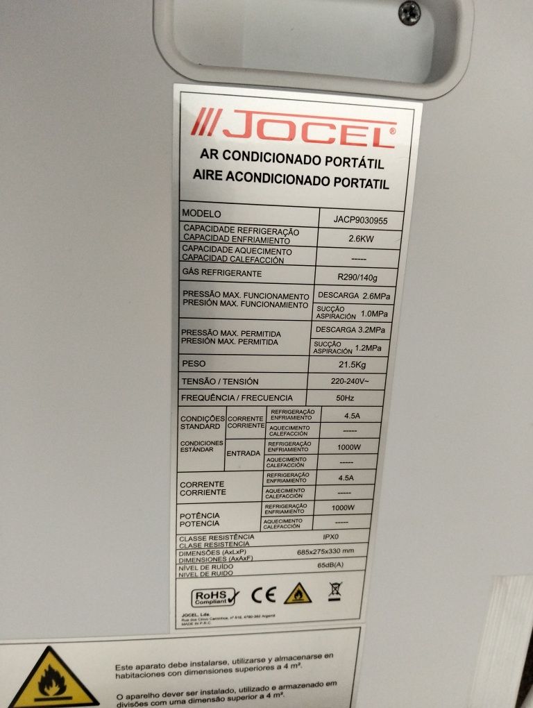 Ar-condicionado portátil Novo