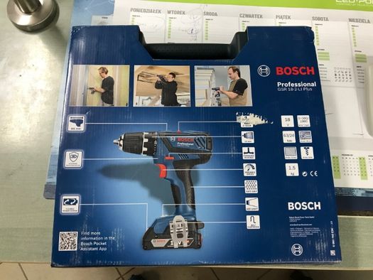 Wiertarko-wkrętarka Bosch Professional GSR 18-2-LI PLUS 3x Aku