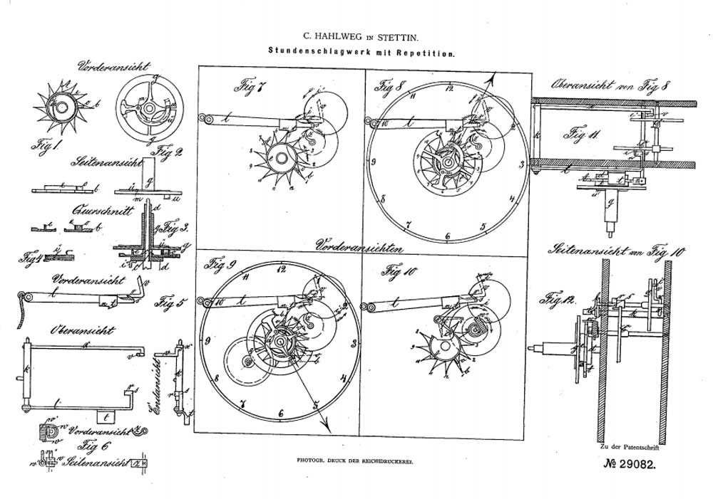 Stare zegary - dokumentacje patentowe