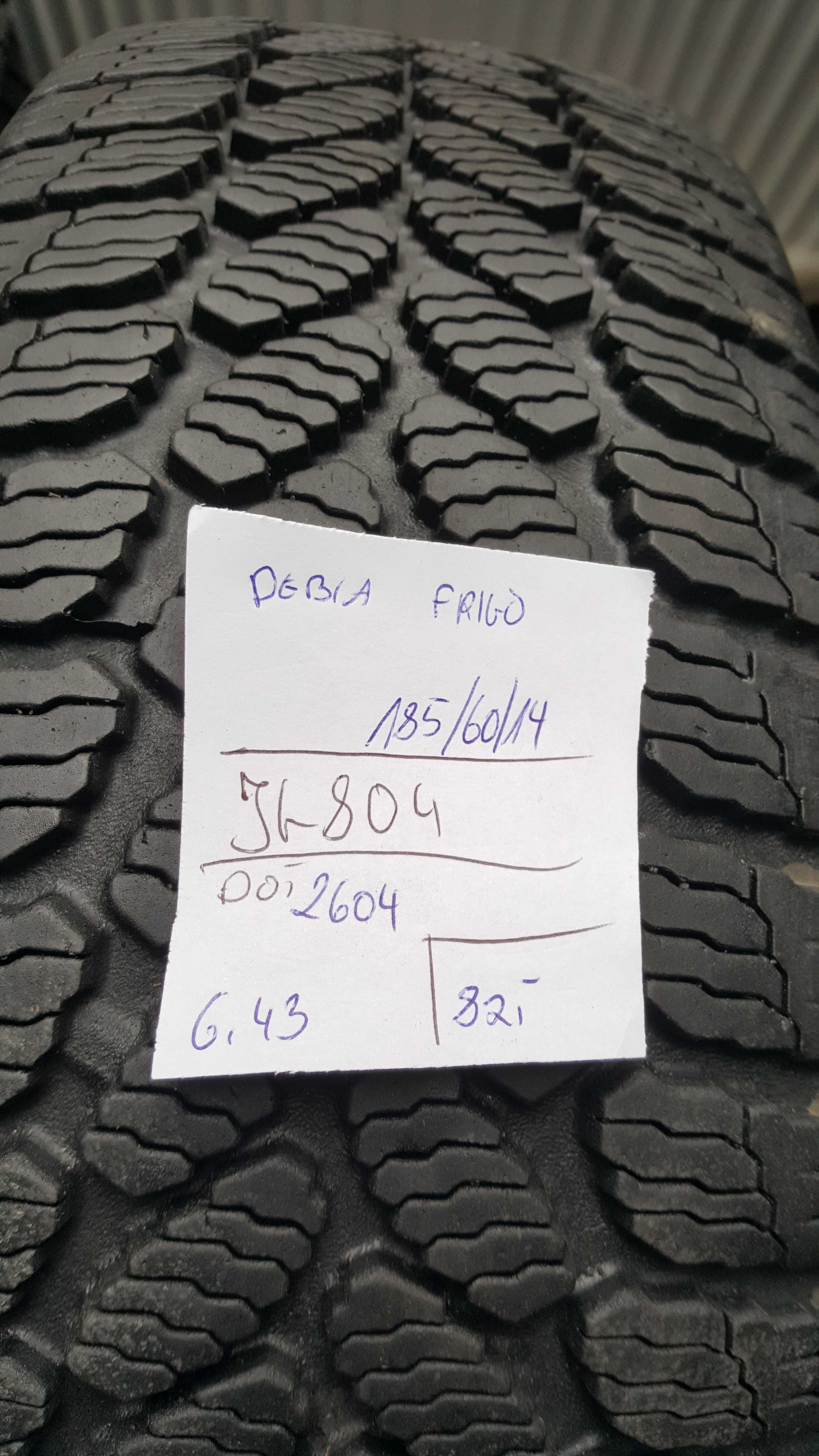 Dębica 185/60 r14 Frigo /// 6,4mm!!!