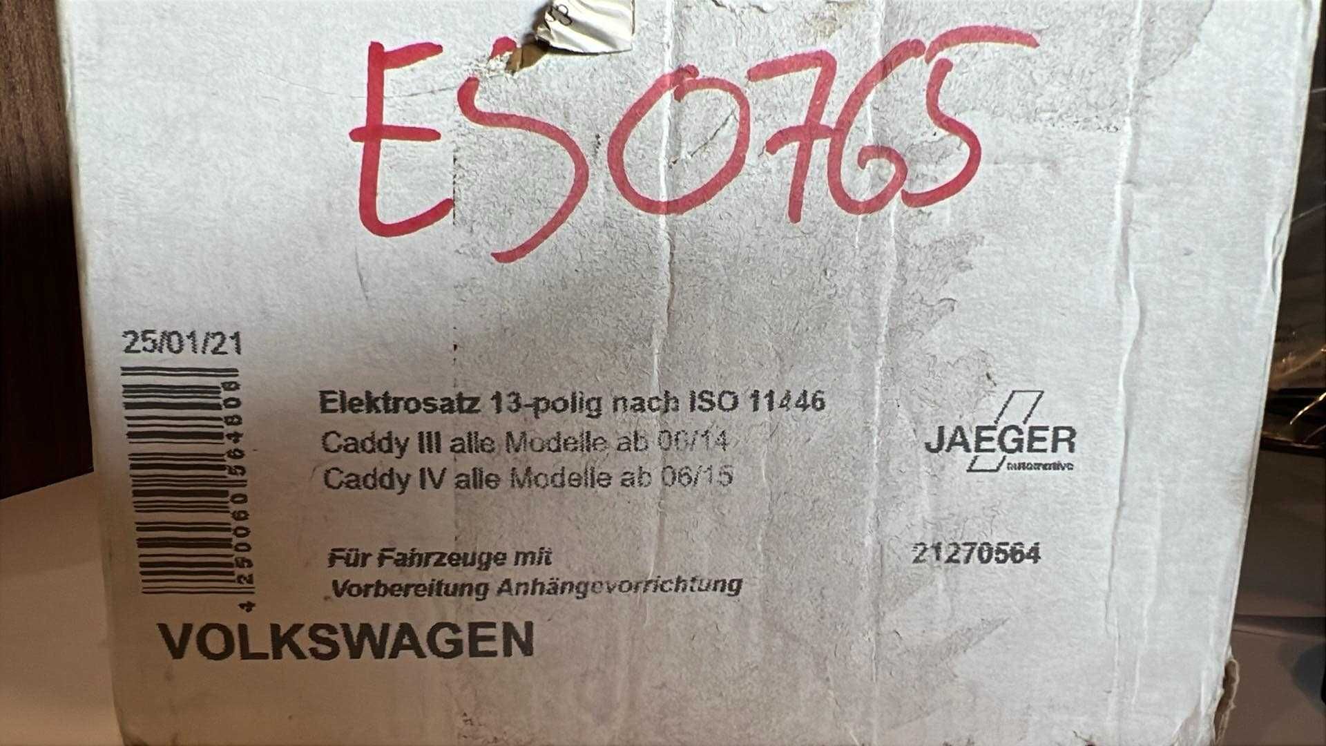 JAEGER Zestaw elektryczny, zestaw zaczepu przyczepy do VW CADDY