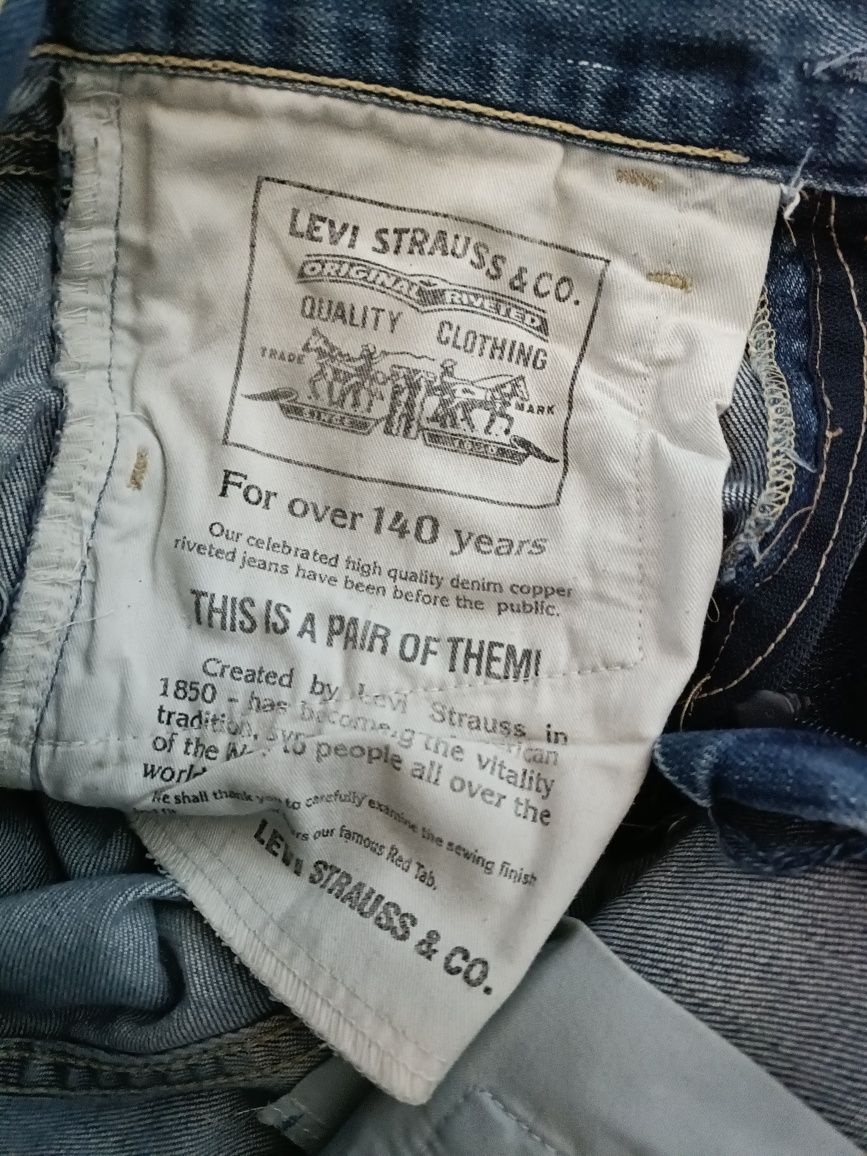 Spodnie jeansowe jeansy Levi's Lewis xs 34 rurki z wysokim stanem