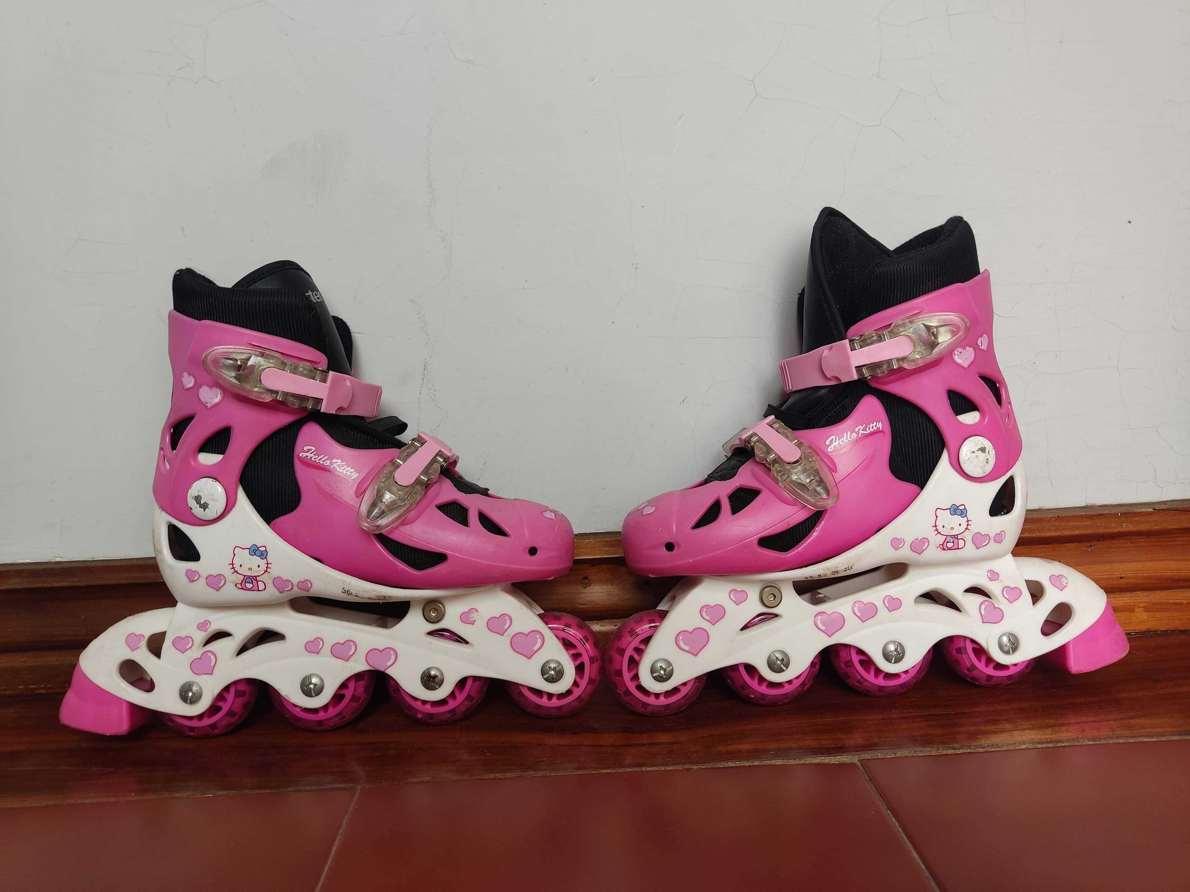Patins rosa tamanho 33-36