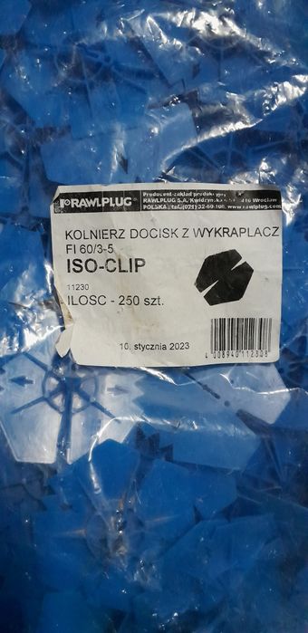 Kołnierz dociskowy z wykraplaczem  fi 60/3-5 iso- clip
