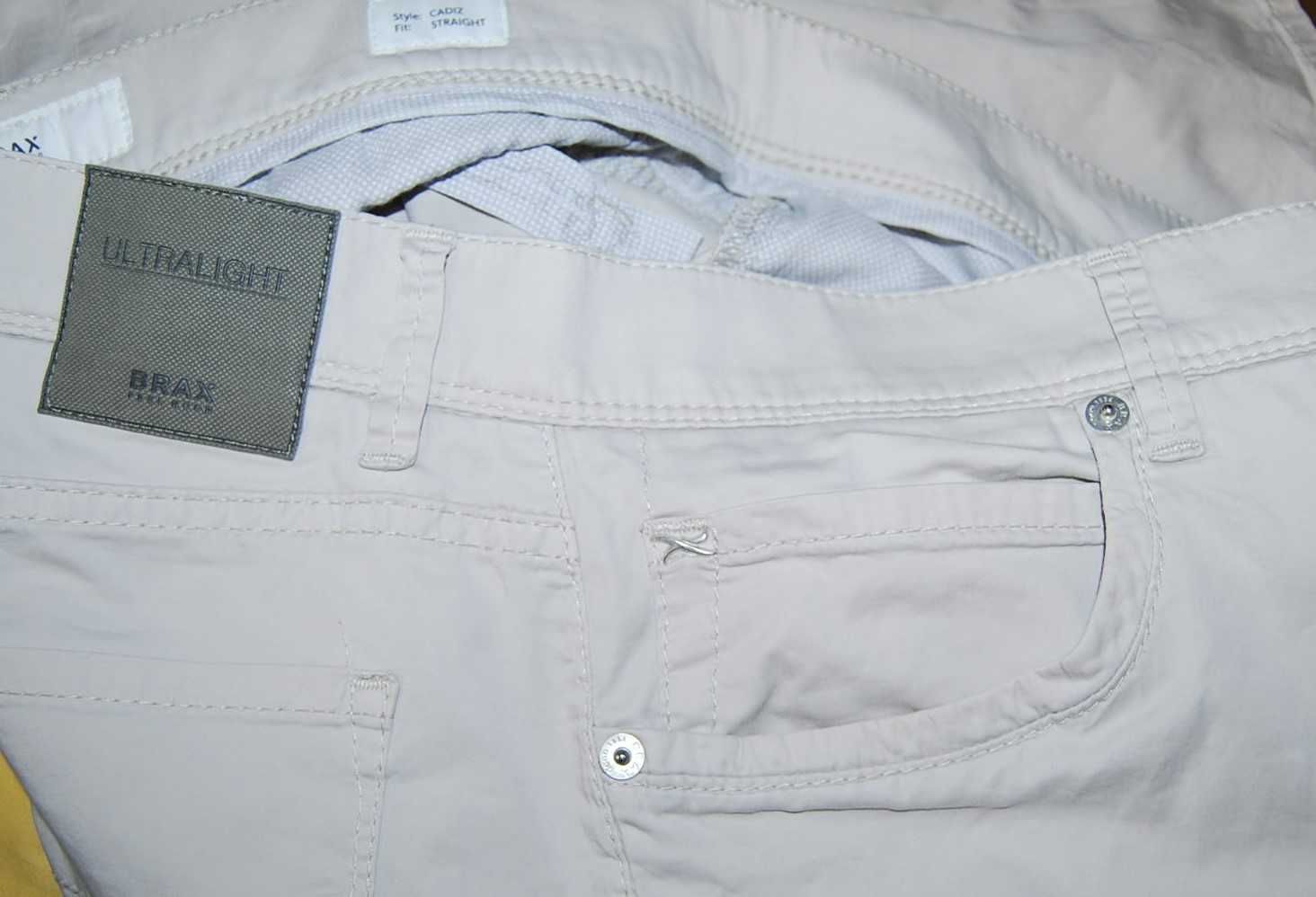 BRAX STYLE.CADIZ U MT-WA W33 L36 pas 84 ultra light spodnie na lato