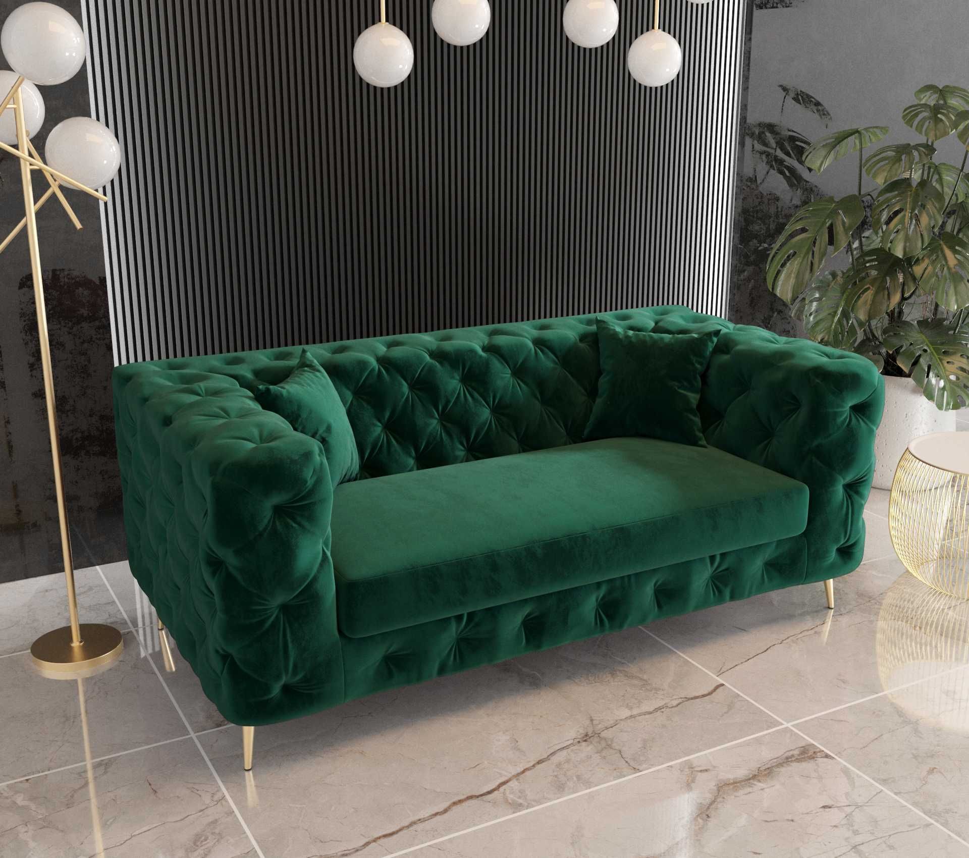 Sofa Boston Chesterfield Pikowana Dwuosobowa VeroLux