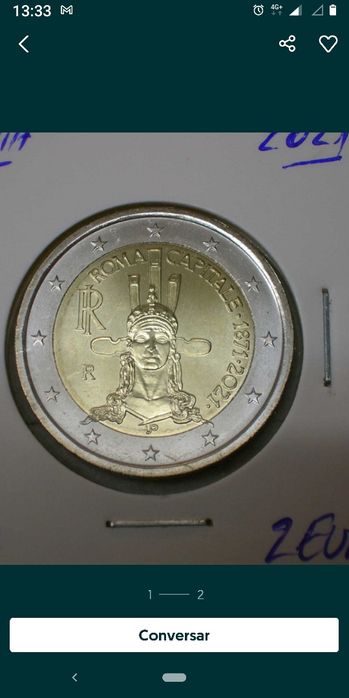 2 euros raras e unicas
