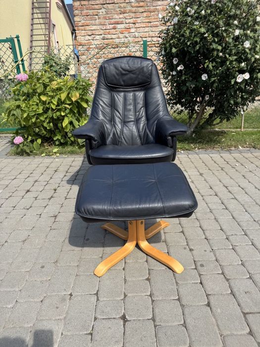 Крісло реклайнер шкіряне (00121) крісло для відпочинку