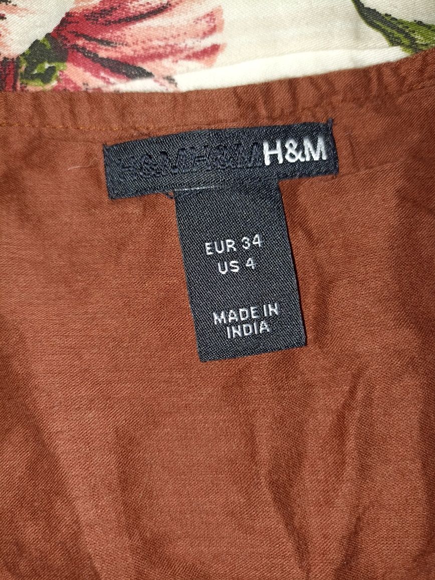 Коричнева спідниця міді H&M