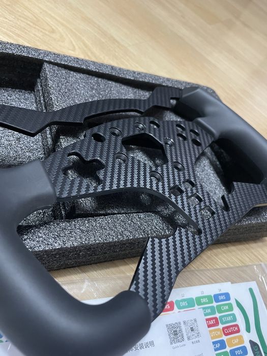 (Карбон) штурвал для керма MOZA Racing ES-ESX (Наліпки в подарунок)