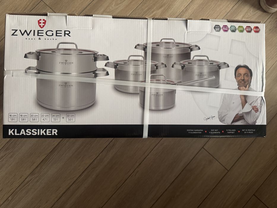NOWY komlet garnków ZWIEGER Garnki KLASSIKER 11 el