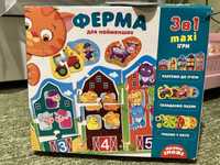 Ферма Развивающий набор 3 в 1 Vladi Toys