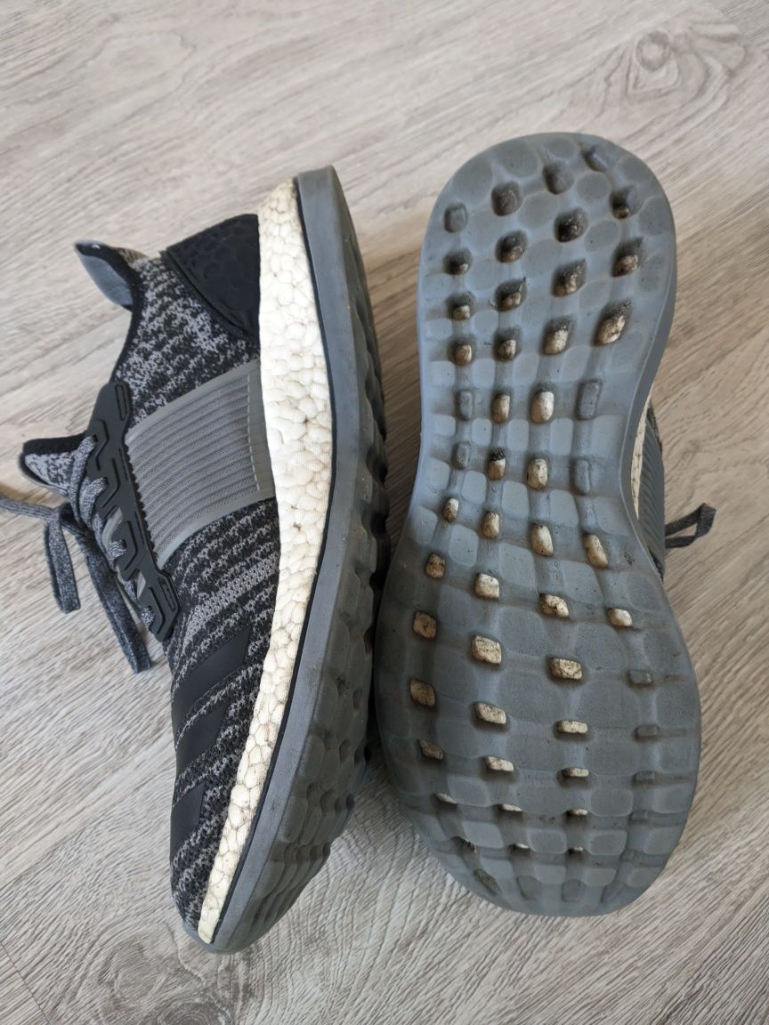 Adidas PureBoost szare melanżowe buty męskie 44 2/3 28 cm