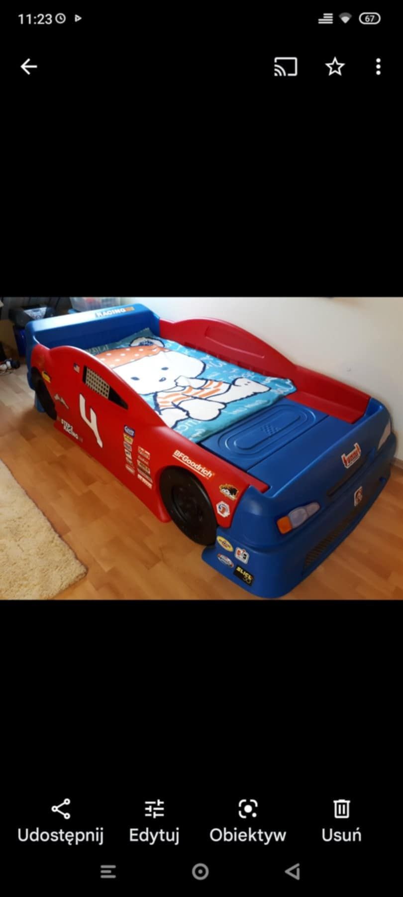 Łóżko dziecięce samochód
