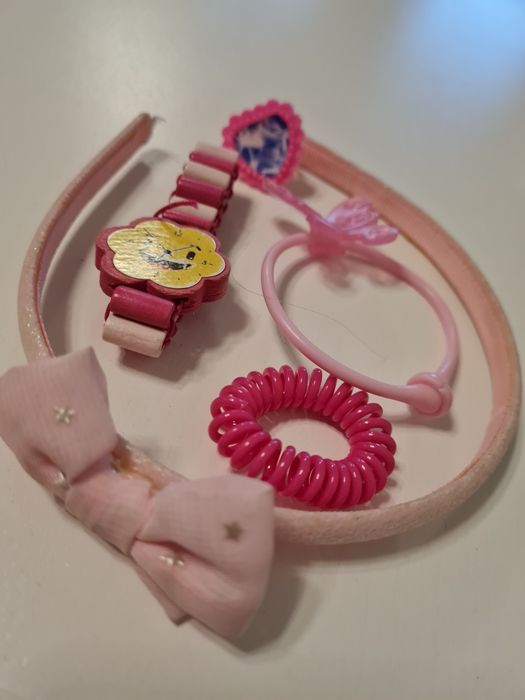 Opaska zegarek bransoletka gumka oraz pierścionek