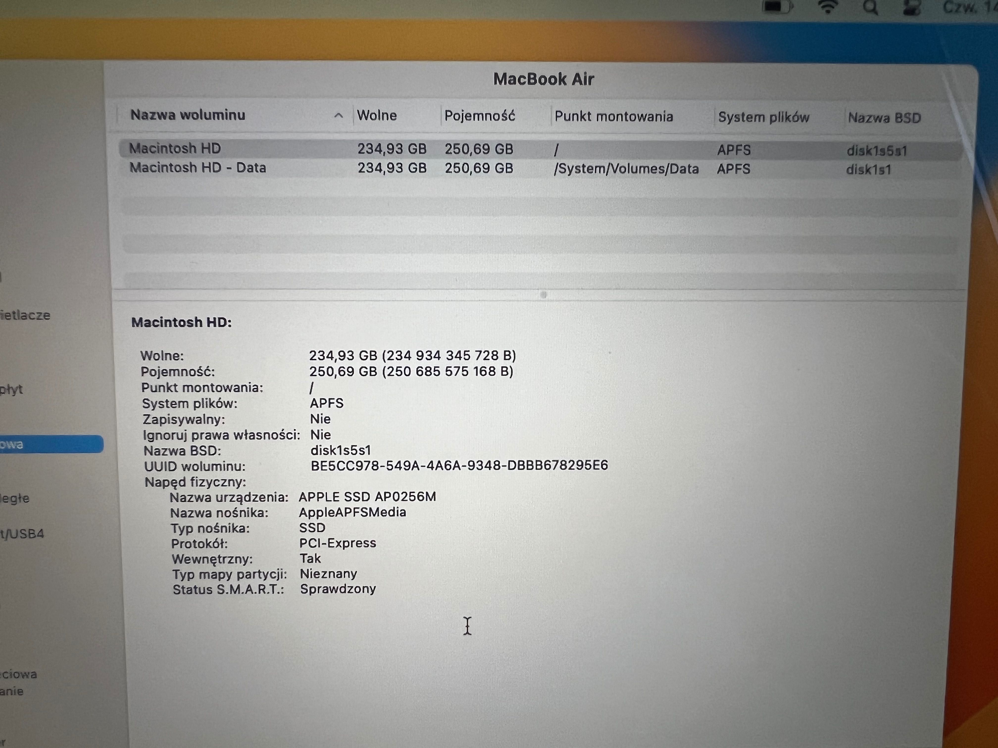 MacBook Air 2018 Retina 13", 8GB RAM, 250GB SSD, 1.6GHz Dual Core i5