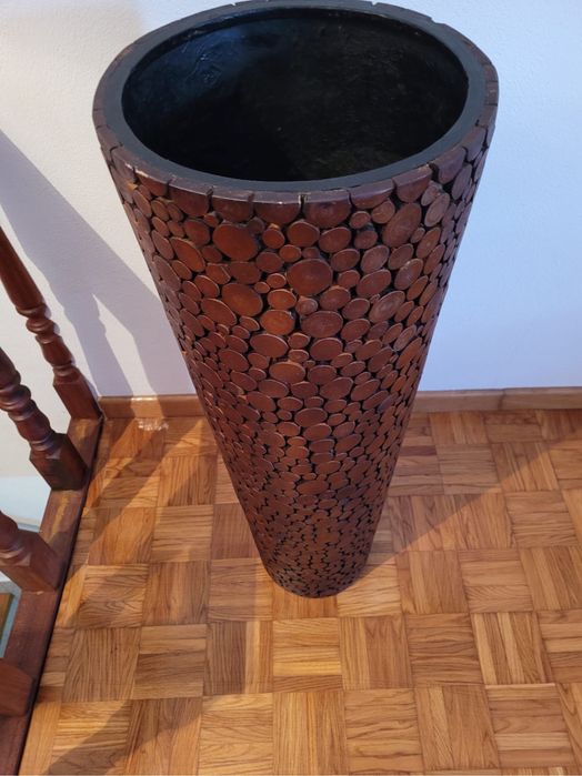 Jarrão Alto em madeira