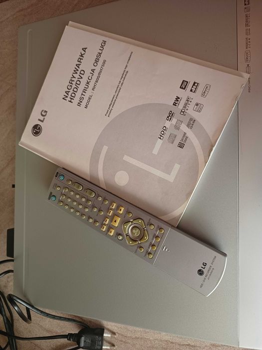 Odtwarzacz DVD nagrywarka LG pilot instrukcja hdd