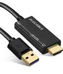 Kabel adaptera USB na HDMI z audio dla Mac OS Windows 10/8/7/Vista/XP