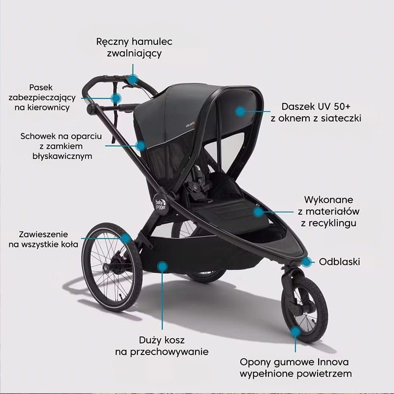 Baby Jogger City Prix wózek joggingowy przyczepka rowerowa