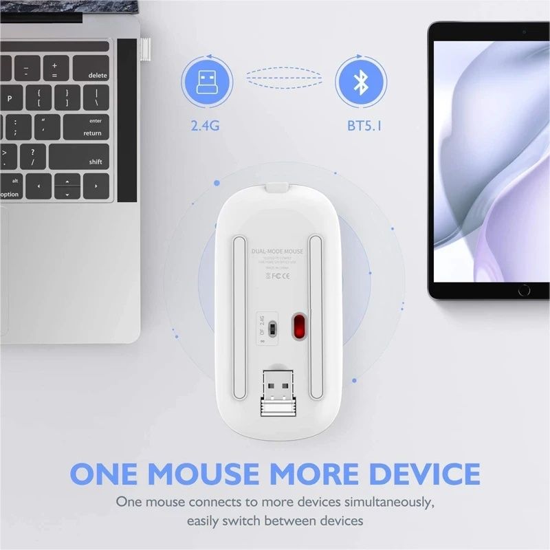 Мышка перезаряжаемая с встроенным аккумулятором и подсветкой Usb mouse