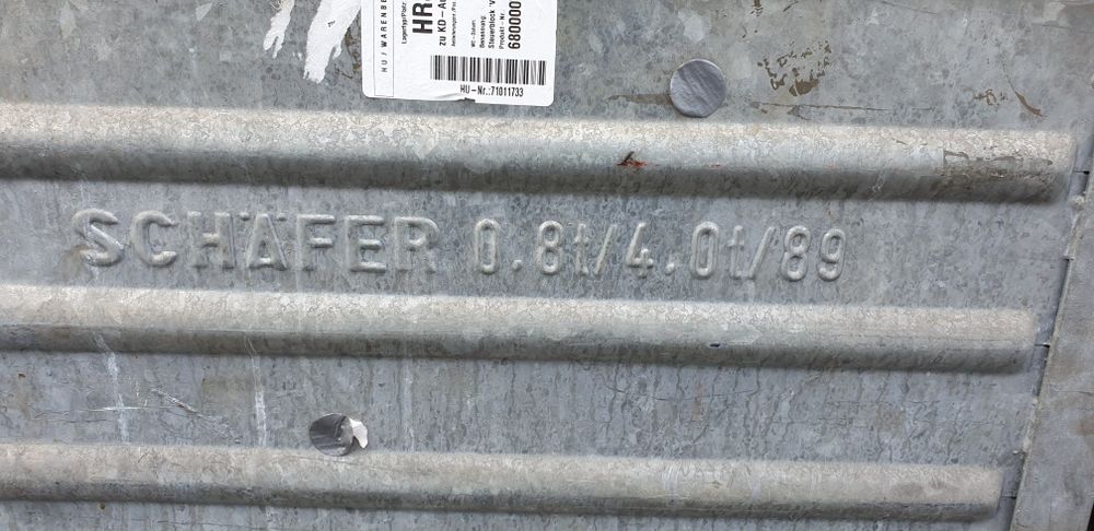 Pojemnik kosz metalowy kontener OCYNK  SCHAFER Box 0.8T Skrzyniopaleta