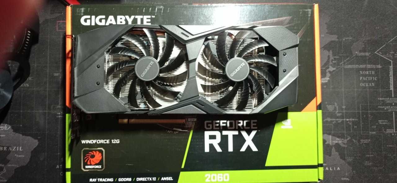 Gigabyte GeForce RTX 2060 WINDFORCE OC 12G -Гарантия, Новая