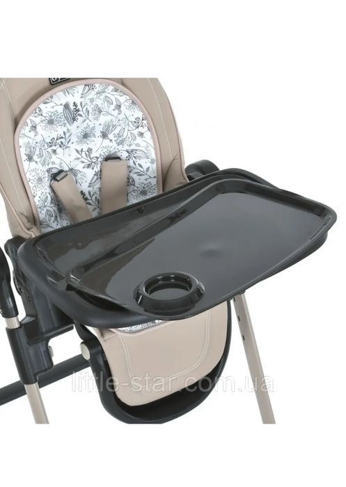 Детский cтульчик для кормления бежевый El Camino Crystal