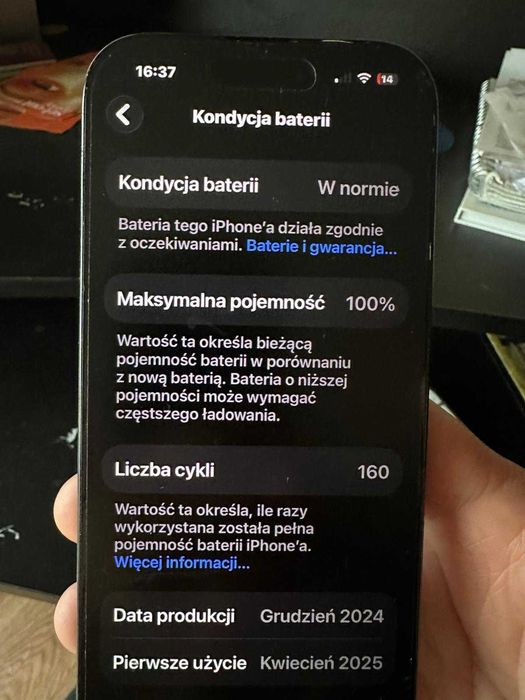 Iphone 16 Pro Czarny 256