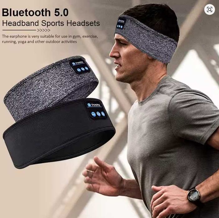 Opaska Bluetooth Na Głowę Do Biegania Spania Na Oczy Bezprzewodowa