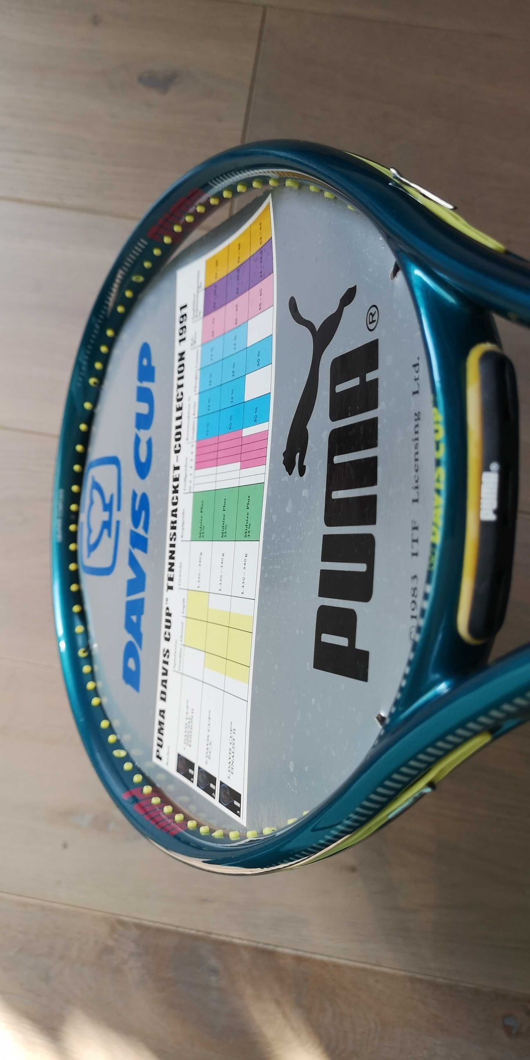 Rakieta tenisowa PUMA Davis Cup, NOWA! perełka kolekcjonerska