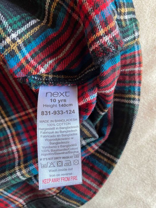 Sukienka w szkocka kratkę 140 NEXT 140 cm / 10 lat. Bardzo dobry·